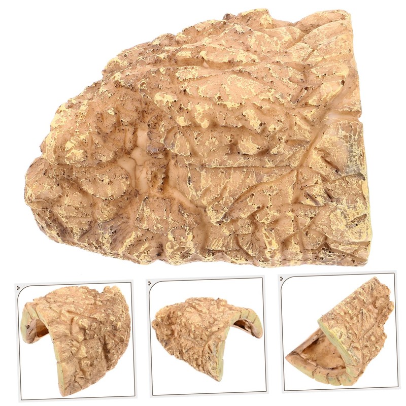 SUPVOX Reptile Hideout Cave Resin Habitat for Turtles Bearded Dragons