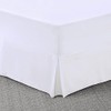 Laam linen Easy Care Plain Dyed Polycotton Pleated Base Valance