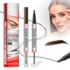 Microblading Eyebrow Pen - 2-in-1 Dual-Ended with 4-Fork-Tip & Eyebrow