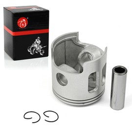 MOTO1988 Standard 68mm Piston Gasket Kit and Ring Compatible with Yamaha G1 2-Cycle Gas Golf Cart 1978-1989 J10-11631-00-96 J10-11610-00-00