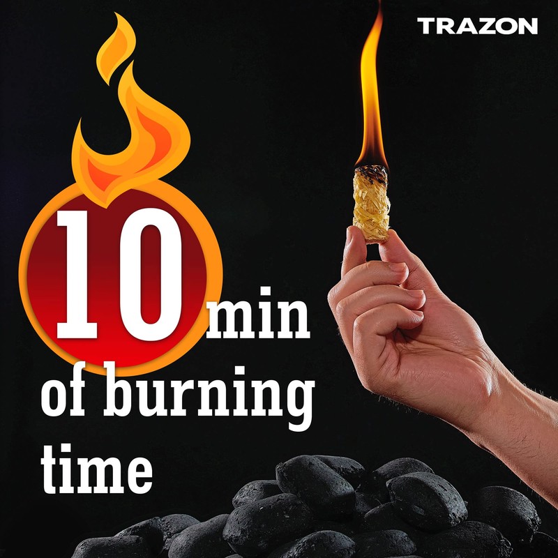 All Natural Wood Fire Starters: Fireplace Camping Charcoal Starter Grill