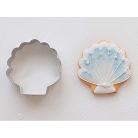 cotta 93708 Marinkee Mold, Scallop, Silver, W 2.1 x H 2.1 inches (54 x 53 mm)