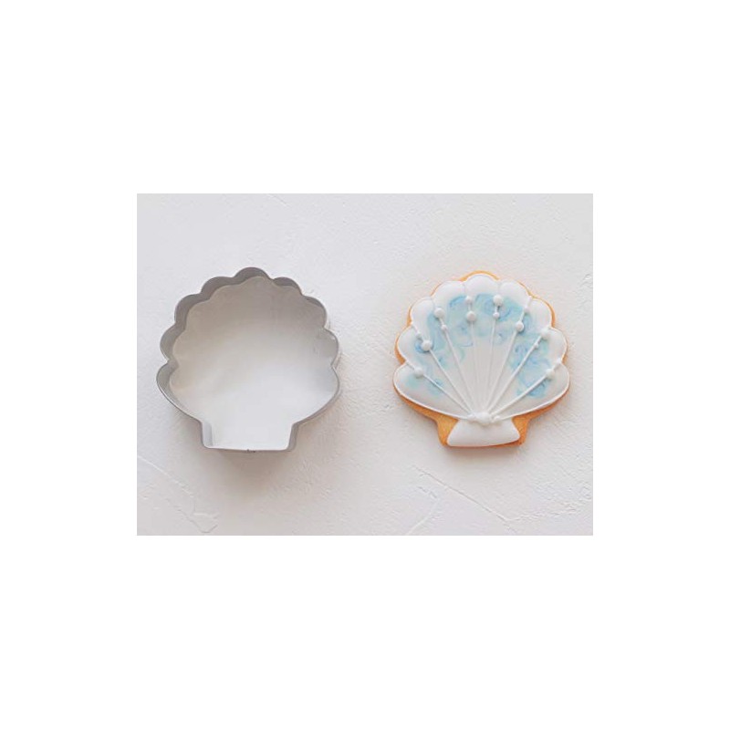 cotta 93708 Marinkee Mold, Scallop, Silver, W 2.1 x H