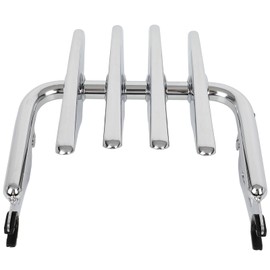 CCIYU Motorcycle Stealth Detachable Luggage Rack Chrome Two up Mounting Luggage Rack Fit for Harley Touring Street Glide Road King Glide 2009-2023