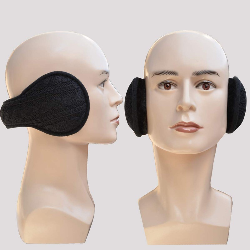 GERGELLA Ear Warmers For Men Women Foldable Fleece Unisex Winter