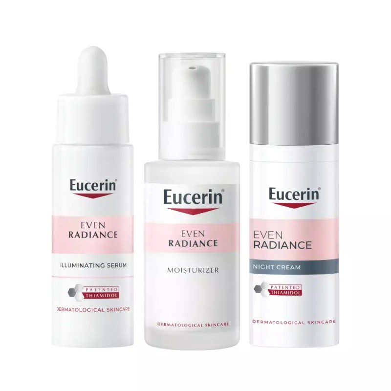 Yuskin 유세린 이븐래디언스 티아미돌 나이트크림 50ml+일루미네이팅 세럼 30ml+모이스처라이저 50ml 3종