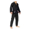 FUJI All-Around Brazilian Style Jiu Jitsu Uniform, Black (Black Lettering),