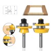 ASNOMY 2Pcs Shaker Rail and Stile Router Bits for Cabinet
