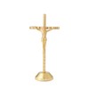 Imerance Crucifix Wall Cross Small Metal Slender Catholic Crosses Golden