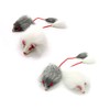Kats'N Us Real Rabbit Fur Long Hair Mouse with Elastic