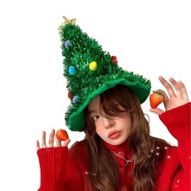 RidrificM8 2024 Christmas Decoration, Santa Hat, Christmas Headwear, Sparkling Christmas Hat, Women's, Children, Cute, Fashion, Costume, Party, Cosplay, Accessories, Gift, Prop, Decoration, New Year,