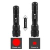ULTRAFIRE WF-502R Zoomable Red Light Flashlight, Single Mode, RED LED