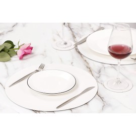 Embossed PU Leather Placemats, Waterproof Coffee Coasters, Kitchen Table Mats, Easy to Wipe Off for Dining Round Table