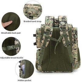 WANOON Fishing Backpack with 4 Tackle Boxes. Large Ttackle Bag Strong Materials