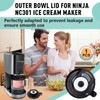 Reusable Replacement Outer Bowl Lid for Ninja NC301 Ice Cream