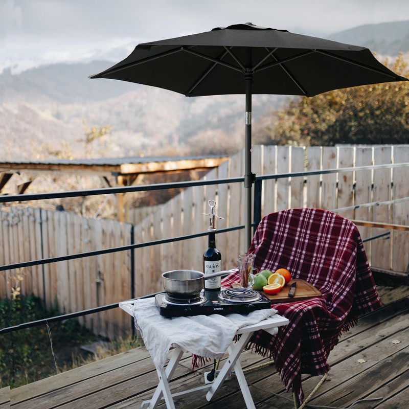 AMMSUN 5.8ft Patio Umbrella Outdoor Table Umbrellas with Push Button
