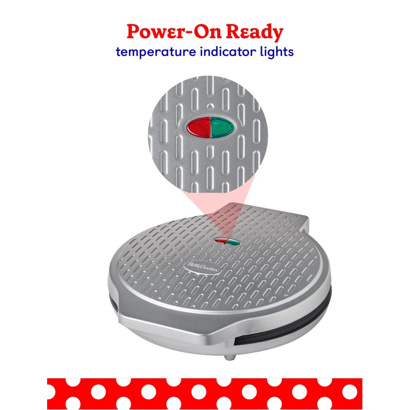Betty Crocker Pizza Maker Plus, 12" Indoor Electric Grill, Nonstick