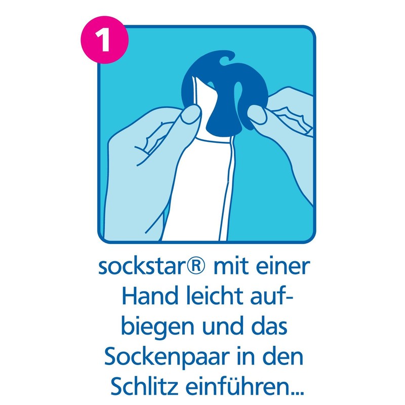 Sockstar Sockenclips Colours & Stripes - Basic Pack = 10