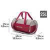 Sports Bag Gym Bag 25 L Holdall Shoe Compartment Pocket
