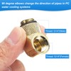 sourcing map 2pcs 90 Degree Elbow Water Cooling Adapter G1/4"