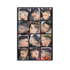 LGDSBHH Barbershop Wall Decoration Posters for Children's Haircuts And Fashion Men's Haircuts And HaircutsCa Poster Decorative Painting Canvas Wall Posters 16x24inch(40x60cm)