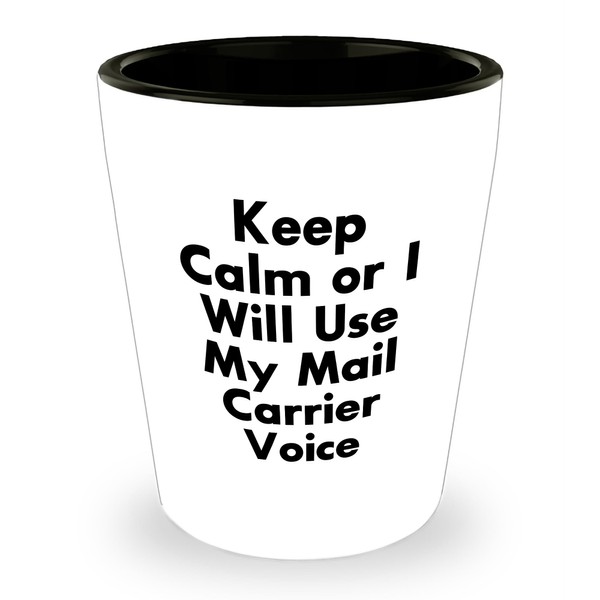 Funny Mail Carrier Shot Glass Gifts from Friends to Mail