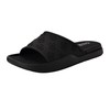 Guess Men's MAGARIA Slide Sandal, Black Logo Multi 001, 11