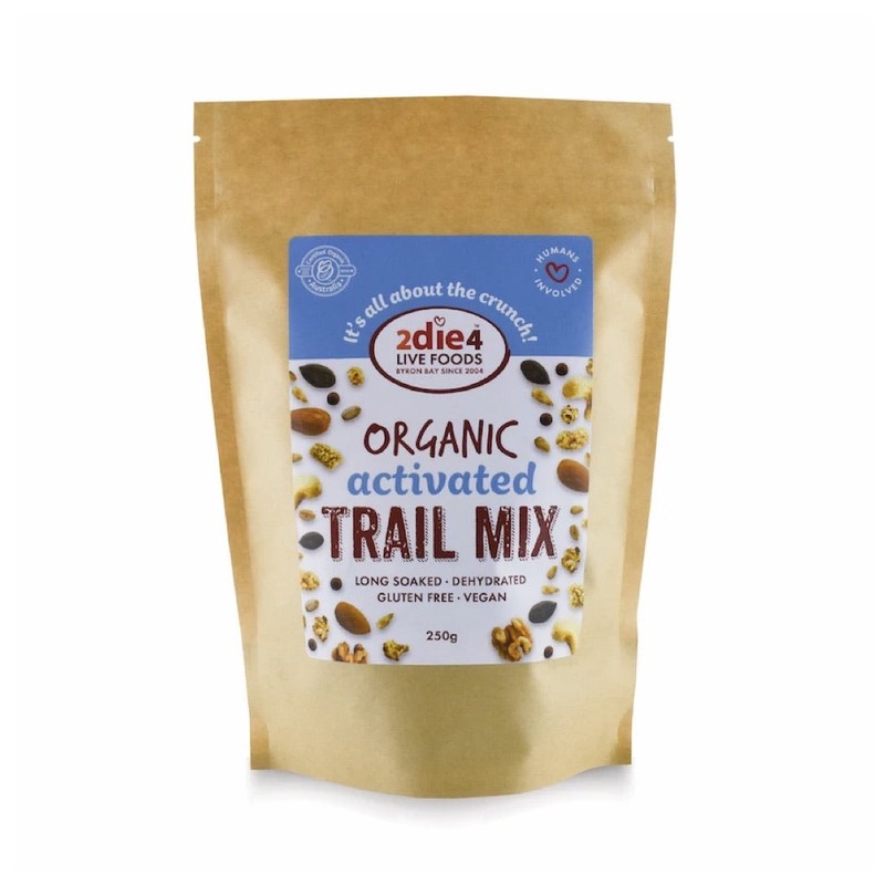 2die4 LIVE FOODS Organic Activated Trail Mix, 80g