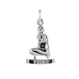 jewellerybox Sterling Silver Virgo Virgin Charm