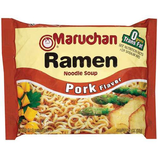 Maruchan PORK FLAVOR Ramen Noodle Soup 3oz (18 pack)