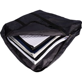 Dura-Tech Multi-Compartment English Saddle Pad Bag | Color Black | Preserve Horse Saddle Pads | Multi-Compartment Bag | Air Circulation Grommets | Durable 420D Material