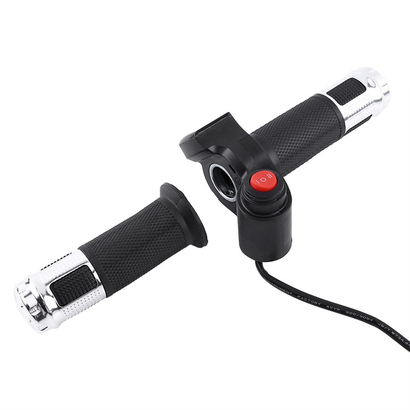 Twist Throttle Grips 3 Speed With LED Display Screen Handle