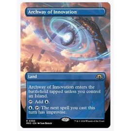 Magic - Archway of Innovation (MH3-0350) Borderless Foil Rare - Modern Horizons 3
