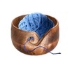 Indus Lifespace Wooden Yarn Bowl Portable Knitting Yarn Bowl Hook