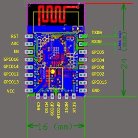 Hailege 3pcs ESP8266 ESP-12E ESP12E WiFi Wireless Transceiver Wireless WIFI Module Development Board LWIP AP+STA for