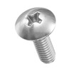 METALLIXITY Machine Screws Phillips Head(#8-32x1/2) 30Pcs, 304 Stainless Steel Round