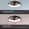 CIKASS Ceiling Fan with Lights Dimmable LED Reversible Blades Timing