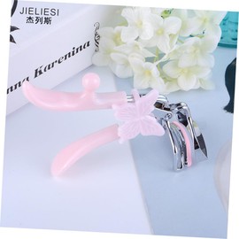 Ipetboom 2 Pcs Professional Eyelash Curler Anti-skid Makeup Eyelashories Quick Curl Tool Suitable for Women and Girls Pink Silver