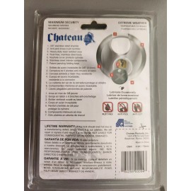 Chateau New Chateau X-type Stainless Steel Heavy Duty 2 Keys Round Disc Lock Lifetime