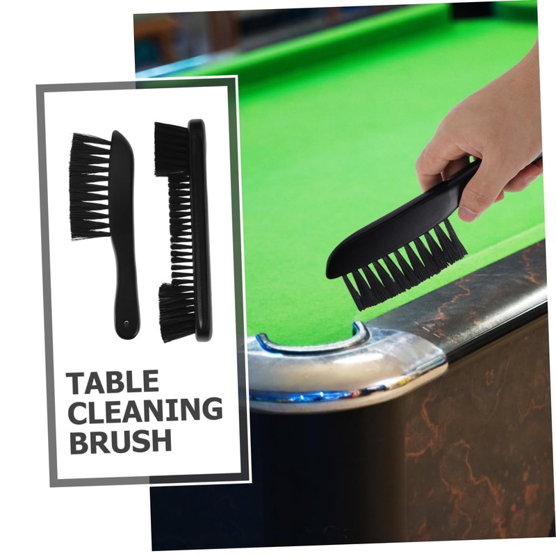 WHAMVOX Ergonomic Wooden Handle Pool Table Brush with Soft Nylon