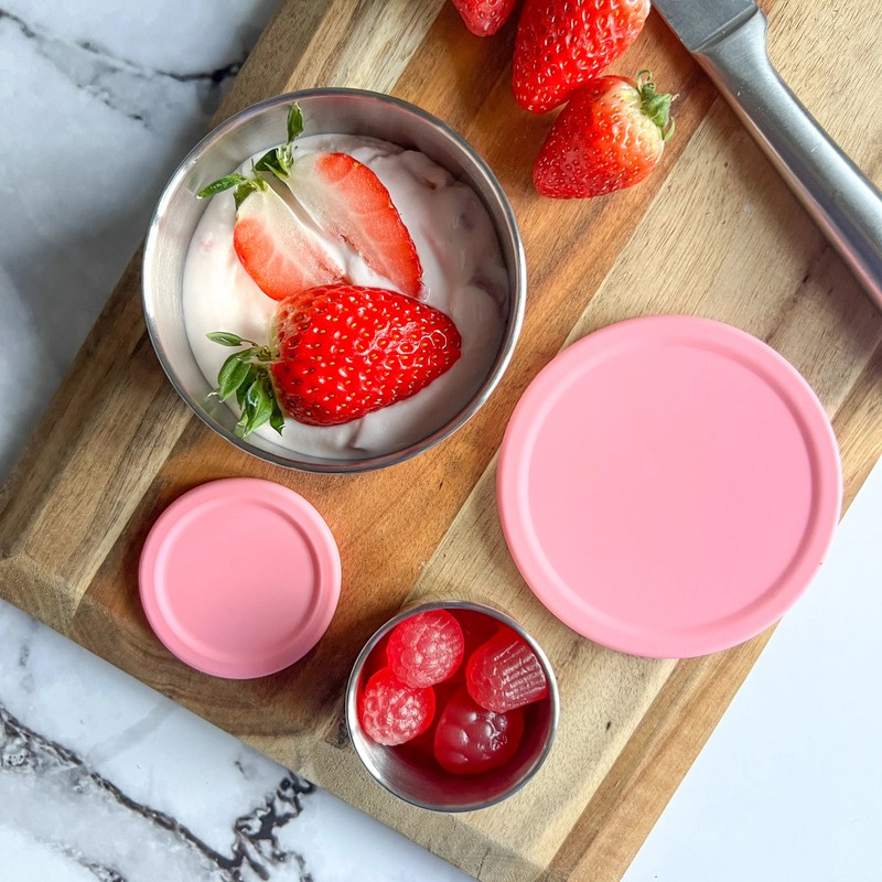 EcoCocoon Stainless Steel Leak-Proof Snack Pots - Set of 2,