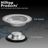 2PCS - Kitchen Sink Drain Strainer and Anti-Clogging Stopper Drainer