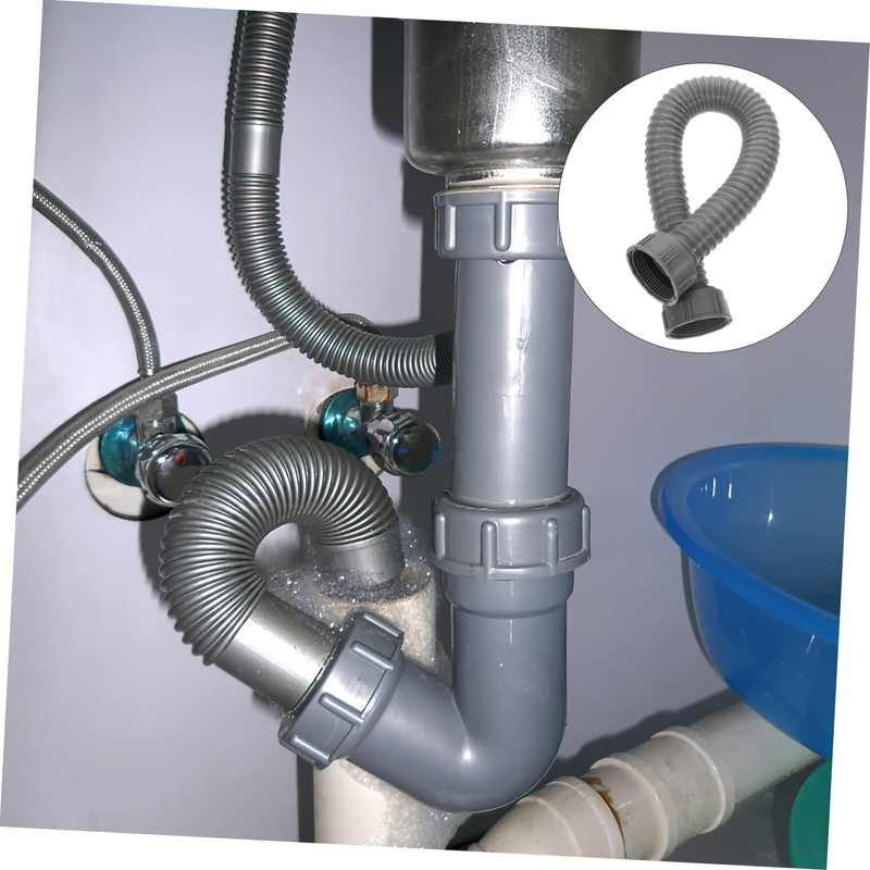 KONTONTY Flexible Drain Pipe Telescopic Tubing Hose for Efficient Drainage