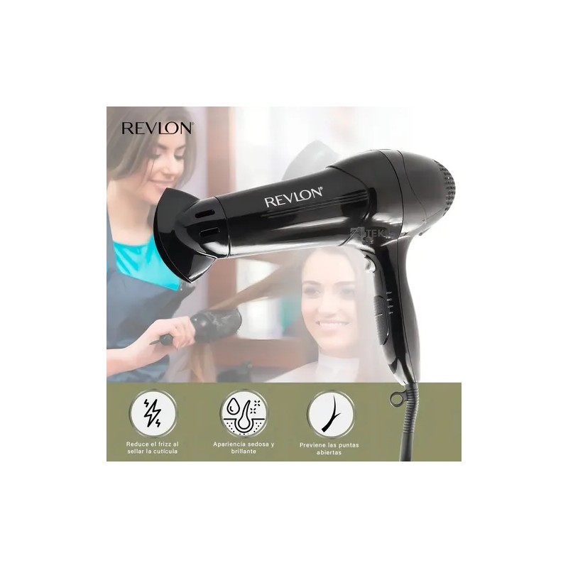 Secadora de cabello RevlonEssentials RV408 negra