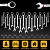 GRENPRO Ratcheting Wrench Set Metric and Standard & SAE, 21pc