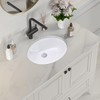 Wells Sinkware Oval 19 x 16 Ceramic Undermount Bathroom Sink