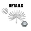 2 PCS Stainless Steel Feeler Gauge Set, 32 Blades 0.04-0.88