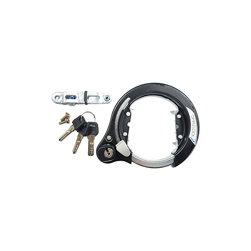 Captain Stag Circle Lock 3B [Dimple Key/Φ0.51/0.63/0.75/0.75/0.75"/Front Insert] Black