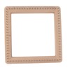 Mini Square Knitting Tool with Hooks Wooden Crochet Board for