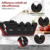 Affilacoltelli Professionale 4 in 1, Affila Coltelli da Cucina per
